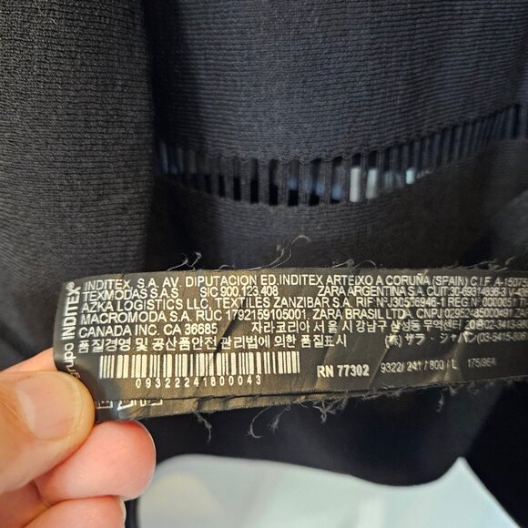 ZARA Woman Black Top - Picture 3 of 7